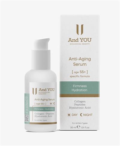 And You Yaşlanma Karşıtı Serum 30 ml – 55+ Yaş Gece & Gündüz Bakım