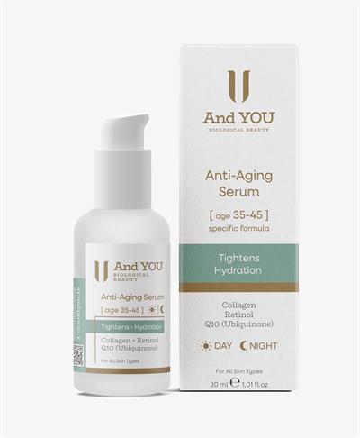 And You Yaşlanma Karşıtı Serum 30 ml – 35-45 Yaş Gece & Gündüz