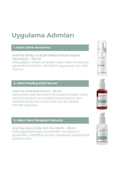 And You Arındırıcı Genç Cilt 3lü Bakım Seti
