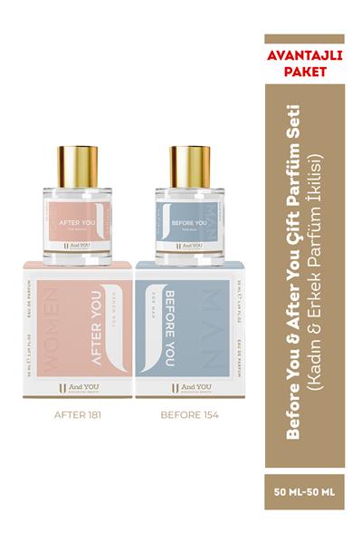 And You Before You 154 & After You 181 Çift Parfüm Seti (Kadın & Erkem Parfüm İkilisi)