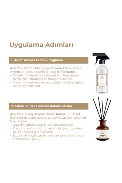 And You Ev ve Yaşam Kokusu 2li Set Ortam Kokusu-Oda Spreyi