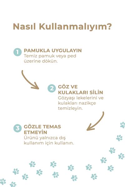 And You Kedi ve Köpekler İçin Göz Yaşı Lekesi ve Kulak Temizleme Solüsyonu 100 ml