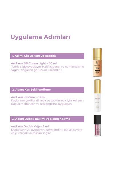 And You Kaş, Yüz ve Dudak 3lü Bakım Seti