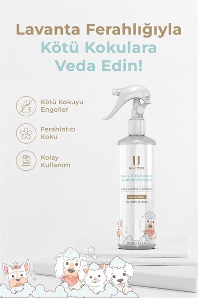 And You Kedi Kumu Koku Giderici Sprey 100 ml – Lavanta