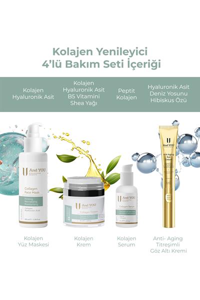 And You Kolajen Yenileyici 4lü Bakım Seti