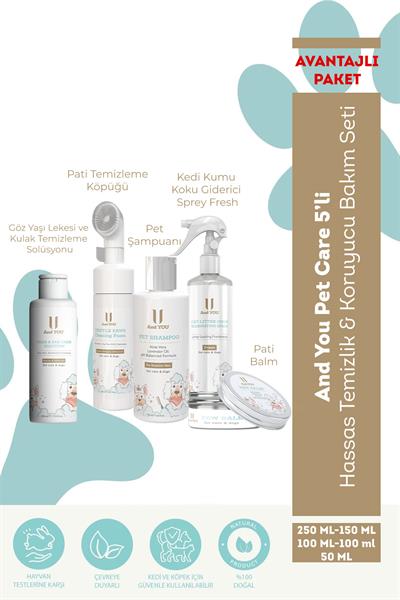 And You Pet Care 5li Hassas Temizlik & Koruyucu Bakım Seti