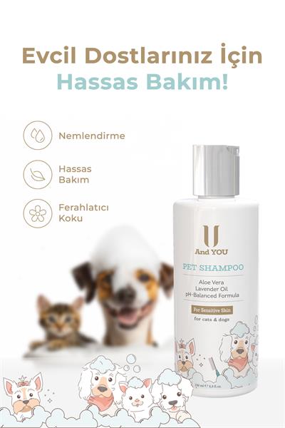 And You Kedi ve Köpekler İçin Tüy Bakım Şampuanı Koku Karşıtı 250 ml