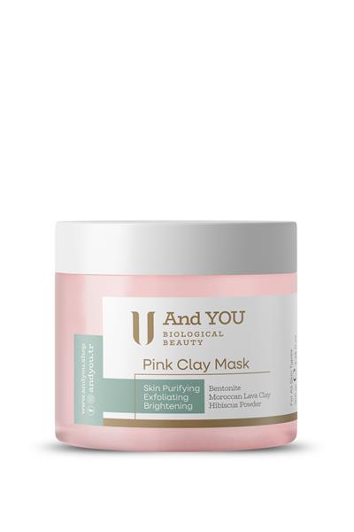 And You Pembe Kil Maskesi 100 gr – Arındırıcı ve Gözenek Sıkılaştırıcı