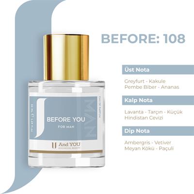 Before You 108 Sauvage Elixier EDP Erkek Parfüm 50 ml – Aromatik & Baharatlı