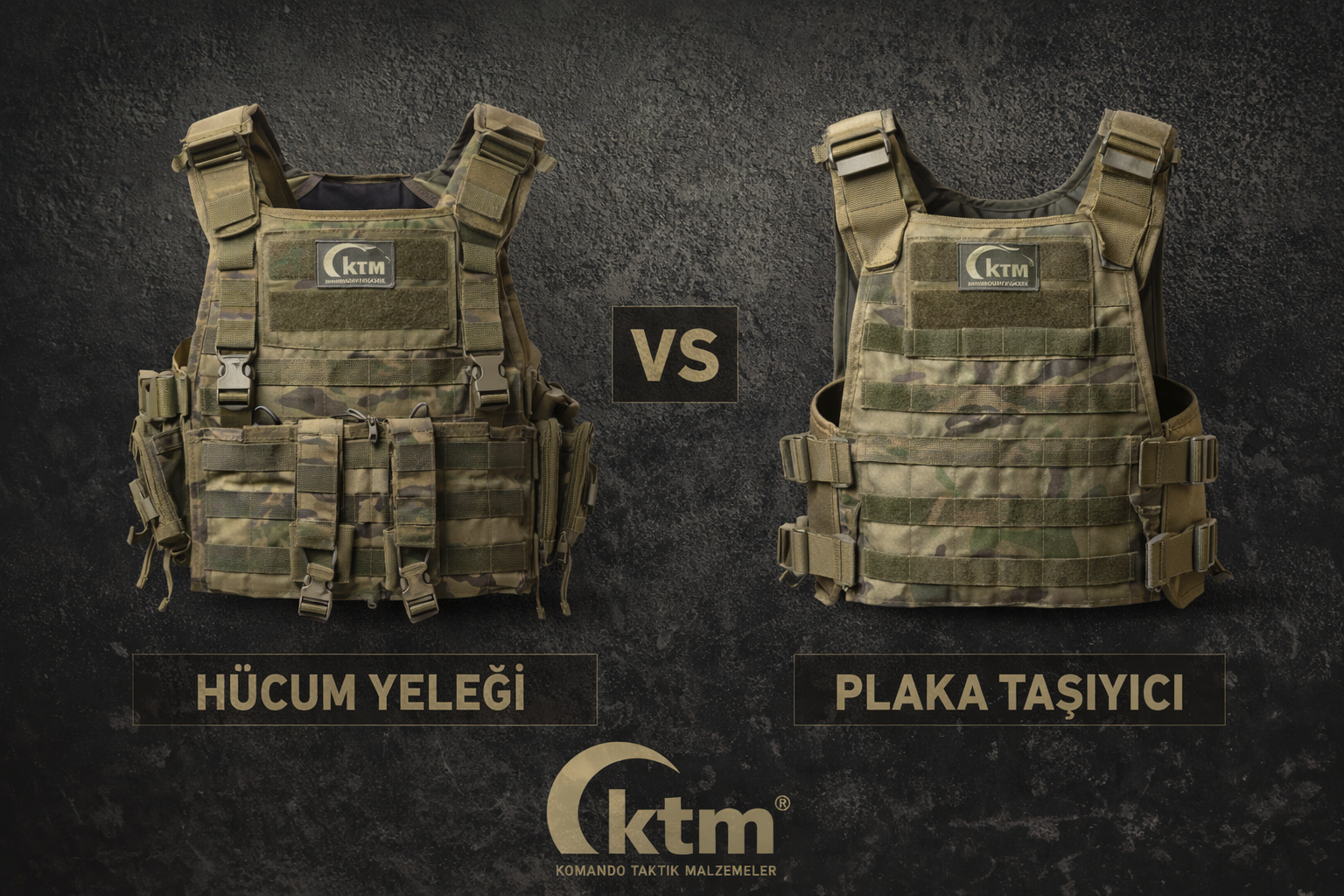 Hücum yeleği ve plaka taşıyıcı arasındaki farklar