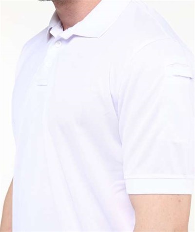 Urban Tactical Polo Yaka T-Shirt / Beyaz