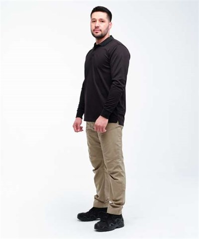 Aura Tactical Polo Uzun Kol T-shirt/ Siyah