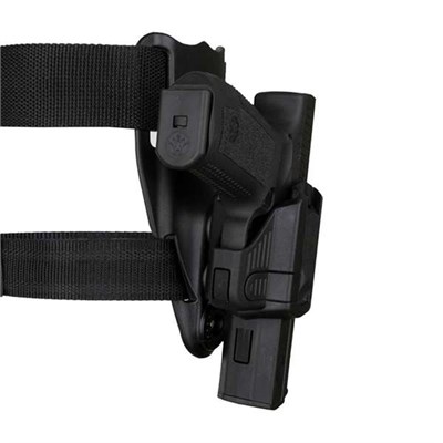 Akar Polimer Glock Alçak Taşıma Bel Bacak Tabanca Kılıfı - Siyah