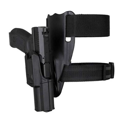 Akar Polimer Glock Alçak Taşıma Bel Bacak Tabanca Kılıfı - Siyah