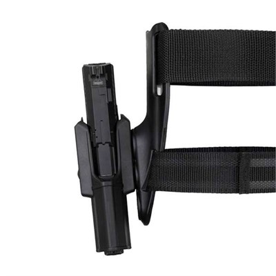 Akar Polimer Glock Alçak Taşıma Bel Bacak Tabanca Kılıfı - Siyah