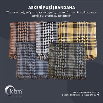 Askeri Puşi, Şal, Bandana, Eşarp Desenli