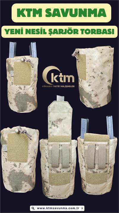Ktm Yeni Nesil Şarjör Torbası Huni Jandarma Kamuflaj