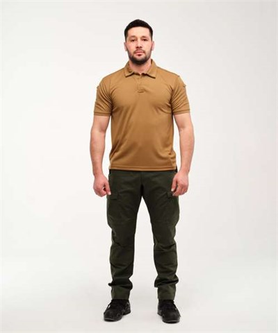 Urban Tactical Polo Yaka T-Shirt / Kahverengi