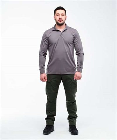 Aura Tactical Polo Uzun Kol T-shirt/ Antrasit