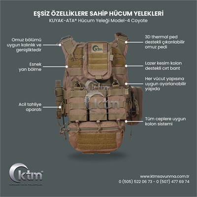 Hücum Yeleği Kuyak-Ata® Model-4 Coyote | Taktik & Askeri Hücum Yeleği