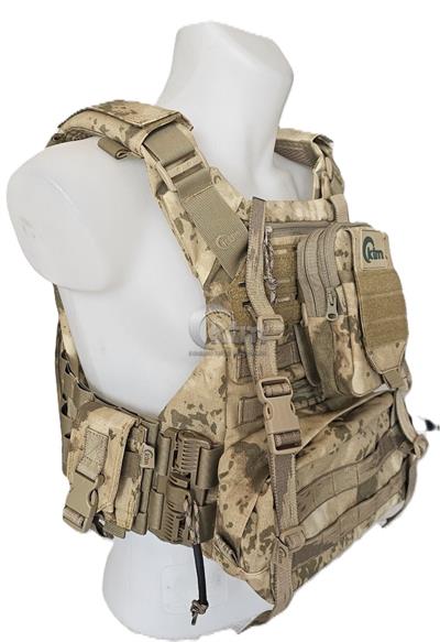 KUYAK-ATA® Makinalı Tüfek Hücum Yeleği, Model-1, Jandarma Kamuflaj
