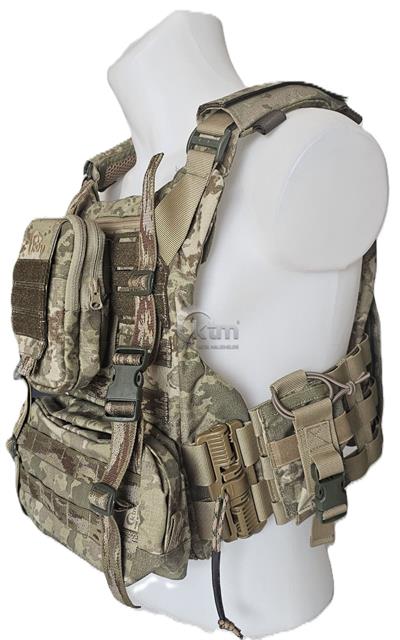 KUYAK-ATA® Makinalı Tüfek Hücum Yeleği, Model-1, Kara Kuvvetleri TSK Kamuflaj