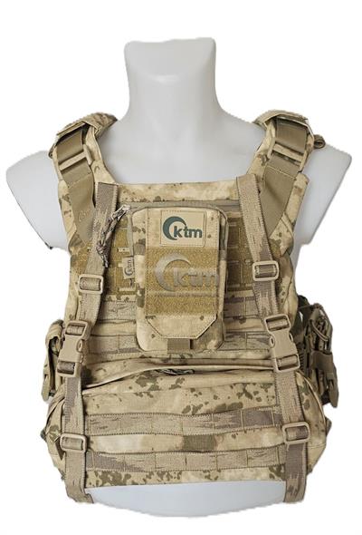 KUYAK-ATA® Makinalı Tüfek Hücum Yeleği, Model-1, Jandarma Kamuflaj