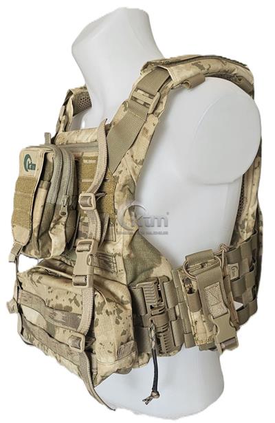 KUYAK-ATA® Makinalı Tüfek Hücum Yeleği, Model-1, Jandarma Kamuflaj