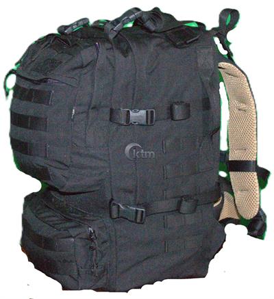 KTM® Askeri Taktik Operasyonel Sırt Çantası, 61 Litre Siyah