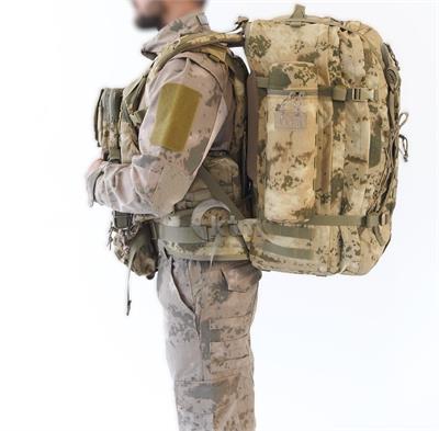 Taktik Askeri Sırt Çantası, 65 litre, Jandarma Kamuflajı
