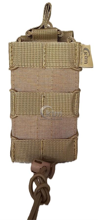 Tekli Lastikli Şarjör Cebi,  5,56 mm. Coyote