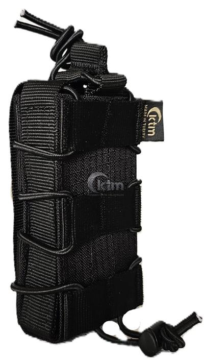 Tekli Lastikli Şarjör Cebi,  5,56 mm. SİYAH