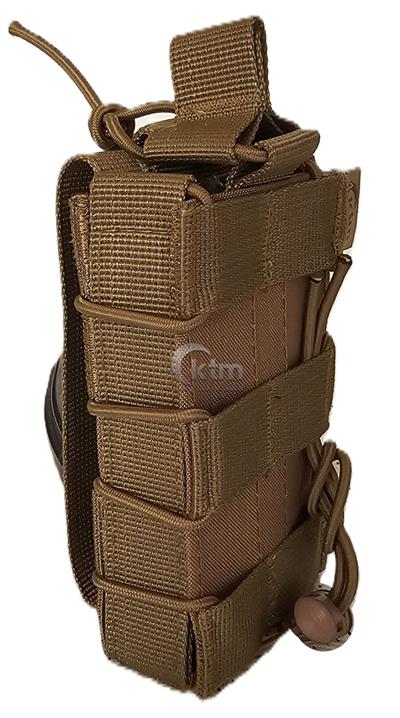 Tekli Lastikli Şarjör Cebi,  5,56 mm. Coyote