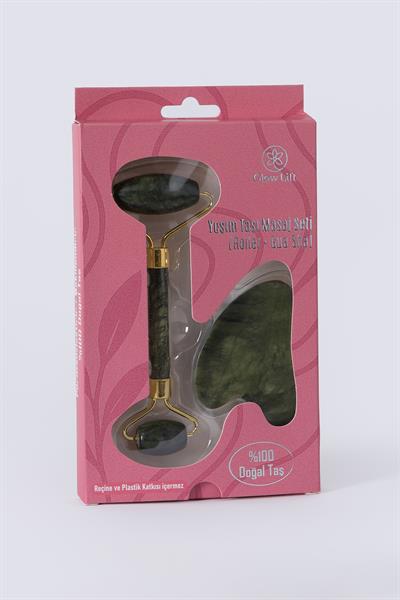 Yeşim Taşı Masaj Seti (Roller+Guasha)