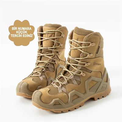 Single Sword Hakiki Deri Su Geçirmez  Erkek&Kadın Taktik Askeri Kışlık Bot ve Postal SS603 