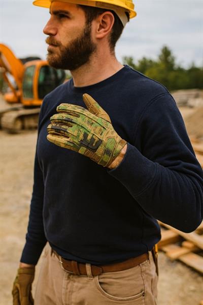 Single Sword Taktik Mekanik Eldiven -Güvenlik İş Eldiveni, Endüstriyel, İnşaat ve Sürücü Kullanımı İçin