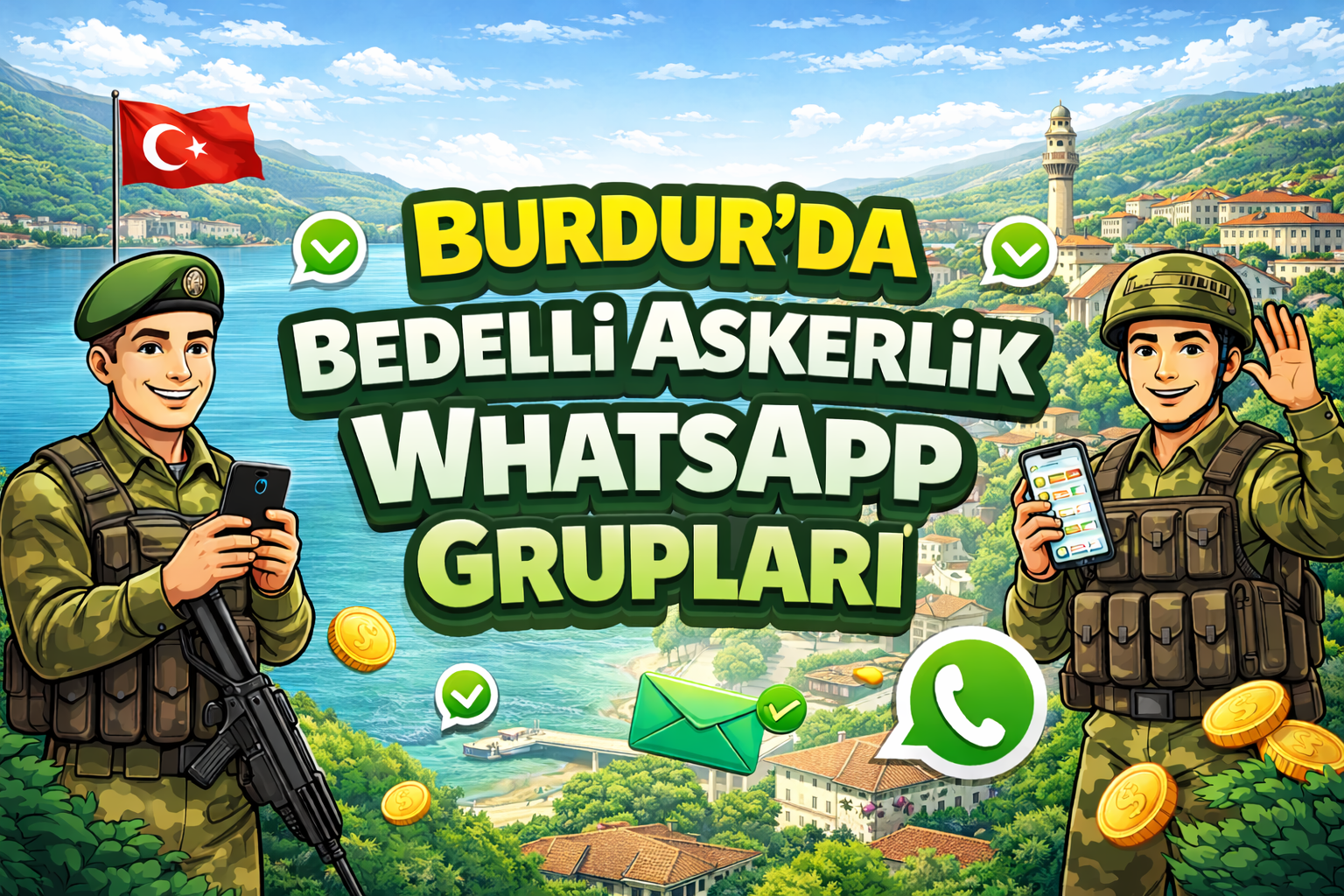 Burdur için bedelli askerlik WhatsApp grup görseli