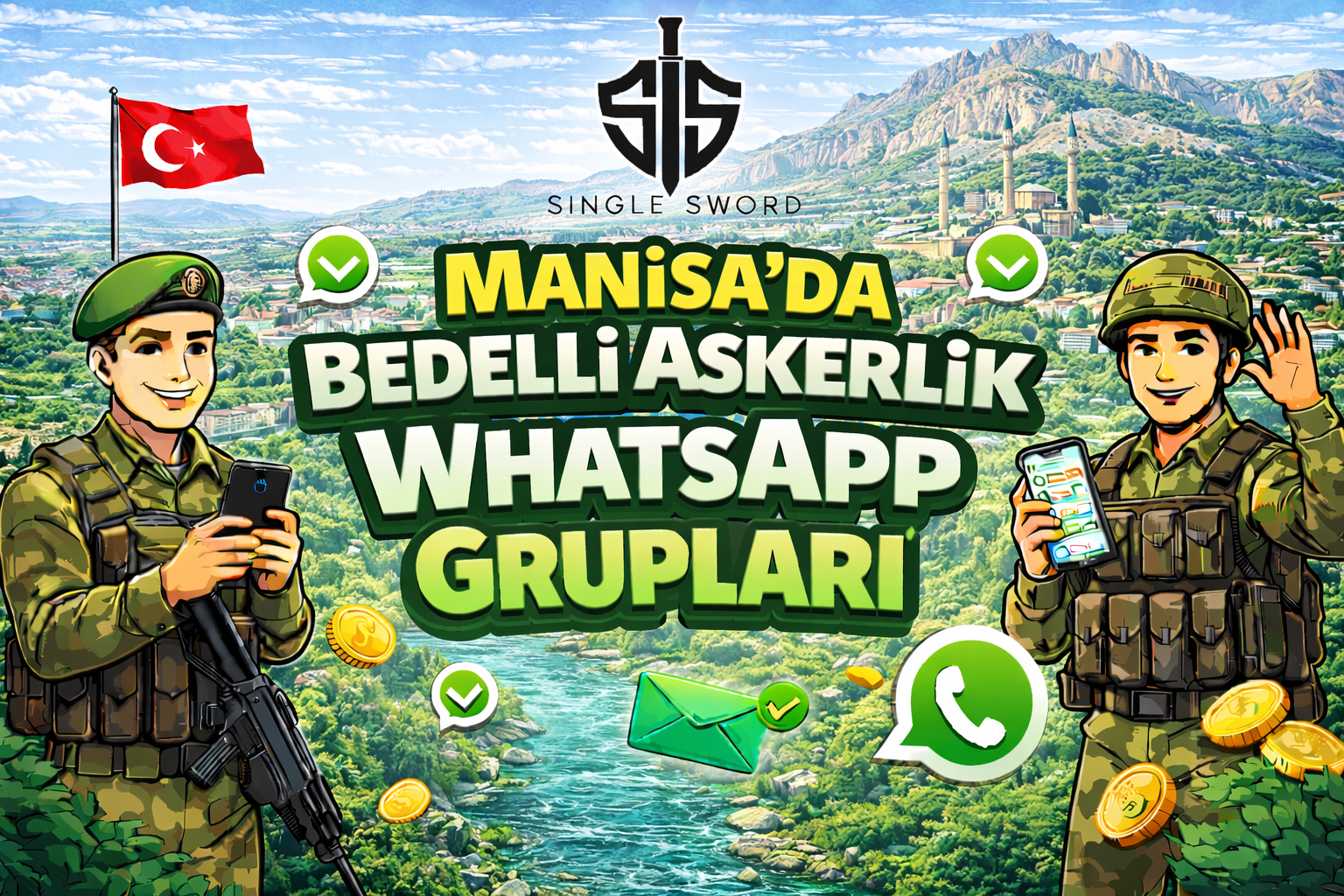 Manisa için bedelli askerlik WhatsApp grup görseli