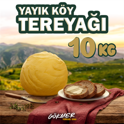 10 KG Hakiki Ahşap Yayık Köy Tereyağ TUZSUZ