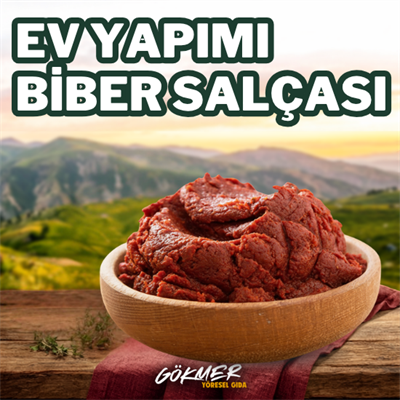 Ev Yapımı Tatlı Biber Salçası (Güneş Kurutması) 1KG