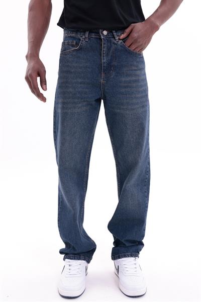 Erkek Baggy Bol Kesim Kot Pantolon