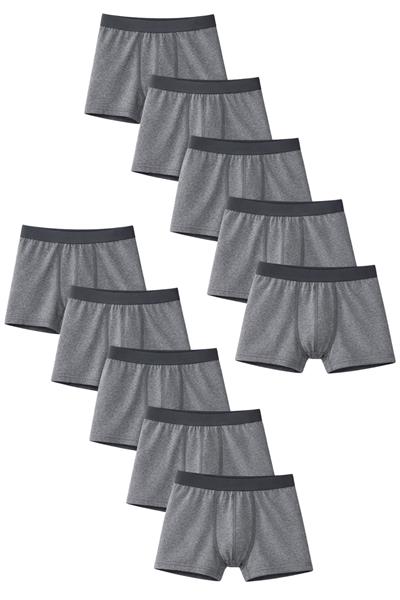 Erkek Çocuk Pamuklu Slim Fit Nefes Alan Boxer 10lu Paket