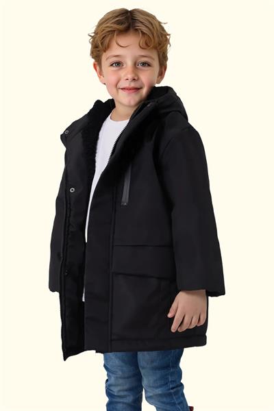 Su ve Rüzgar Geçirmez Kapüşonlu 3 Cep Mont & Kaban & Parka