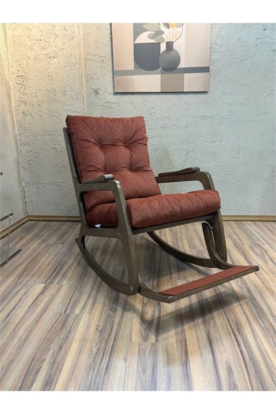 KONTES KİREMİT SALLANAN SANDALYE SALLANAN KOLTUK TV KOLTUĞU BABA KOLTUĞU