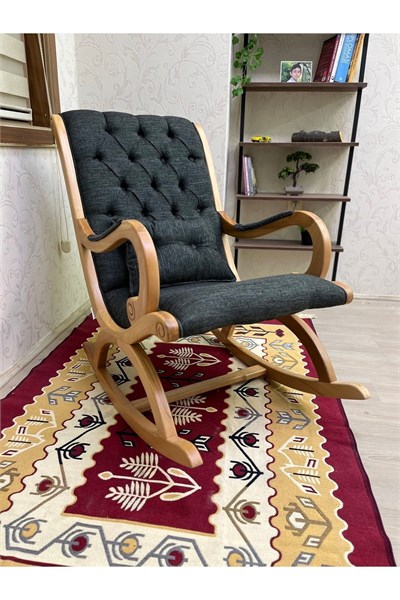 Rustik Frida Desen Sallanan Sandalye Dinlenme Emzirme Baba Tv Okuma Babalar Günü Hediyesi