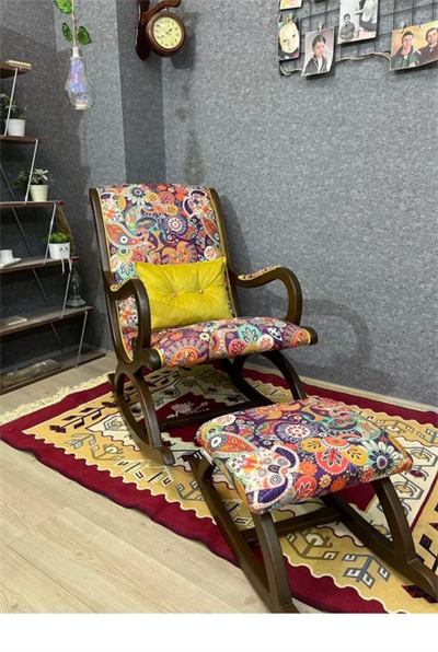Rustik Retro Sallanan Sandalye | Baba Koltuğu | Dinlenme Koltuğu 