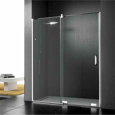 PAKDUŞ VERA D111A İki Duvar Arası, 1 Sabit 1 Açılır, 8 Mm, H:190 Cm Şeffaf Duşakabin
