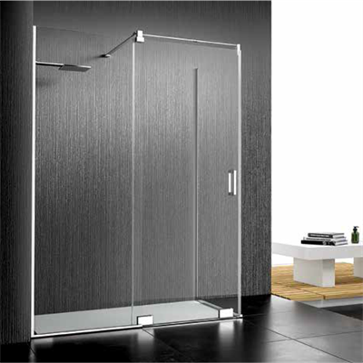 PAKDUŞ VERA D221A Yan Panelli, 2 Sabit 1 Açılır, Dikdörtgen, 8 Mm, H:190 Cm Şeffaf Duşakabin