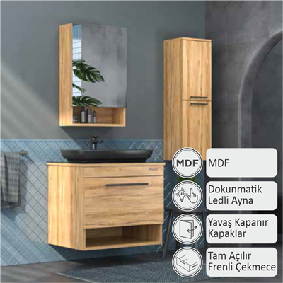 SHOWER Adel Banyo Dolabı 75 Cm (Boy Dolabı Dahil Değildir.)