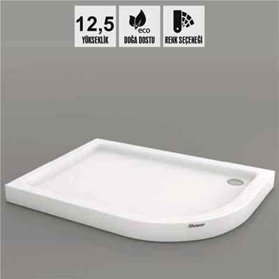 SHOWER Anna Asimetrik Duş Teknesi, Monoblok